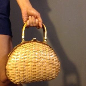 1980s Wicker Bag